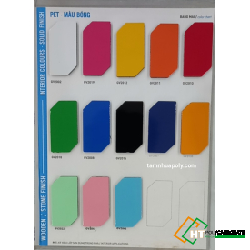 Tấm alu - tấm ốp nhôm nhựa màu bóng